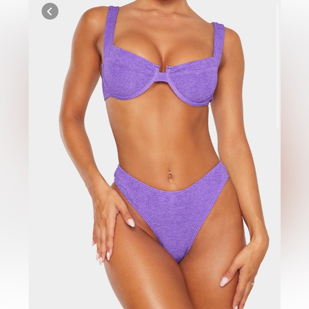 Purple Bikini Set - Pretty Little Thing - Size US 2 - Brand New with Tags